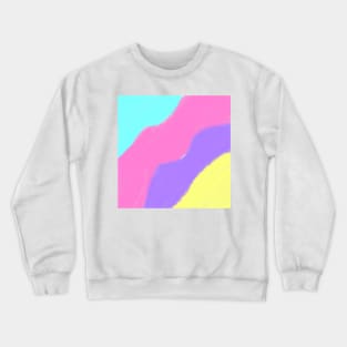 Blue pink watercolor art Crewneck Sweatshirt